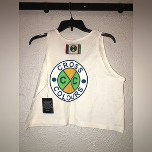 Cross Colours crop top sleeveless - sticker Included
